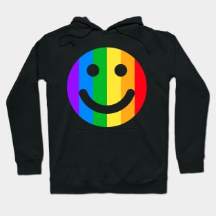 Gay Happy Face Rainbow LGBT Hoodie